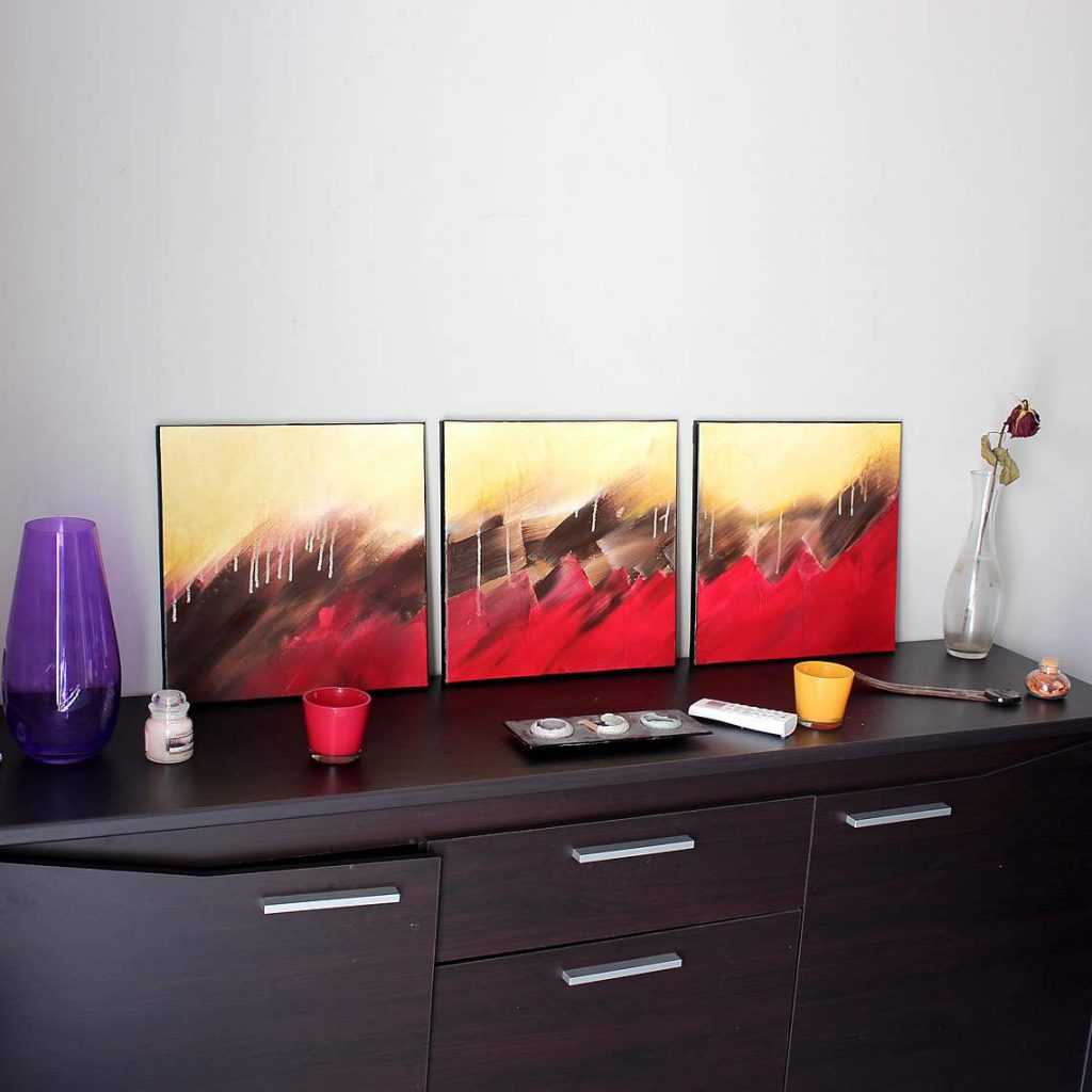 Triptyque rouge
