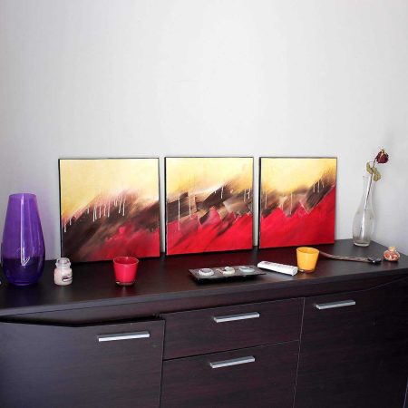 Triptyque rouge