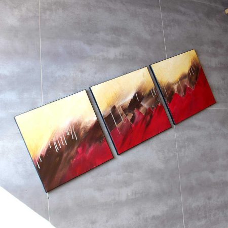 Triptyque rouge