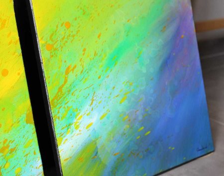 Tableau moderne et coloré