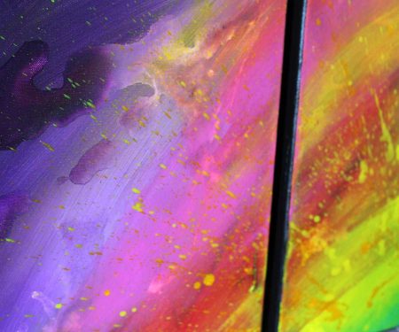 Tableau moderne et coloré
