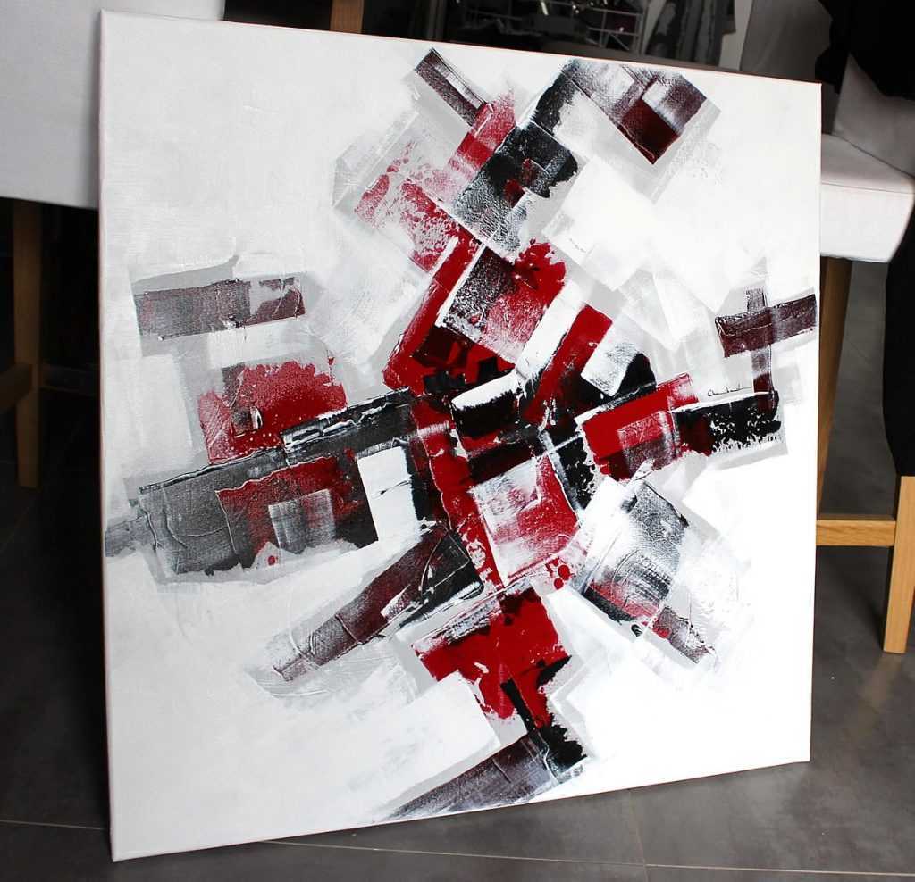 Grand tableau rouge