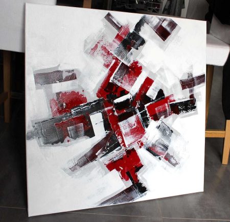 Grand tableau rouge