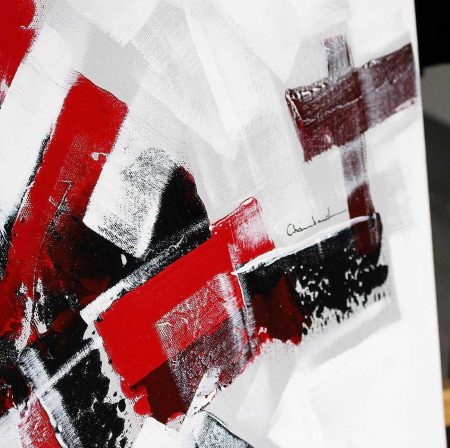 Grand tableau rouge