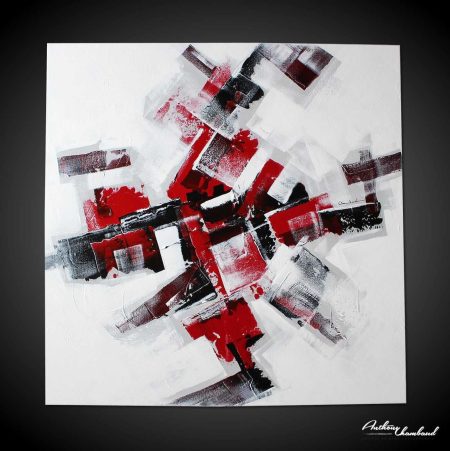 Grand tableau rouge