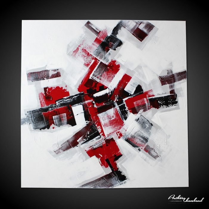 Grand tableau rouge