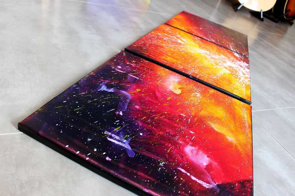 Tableau Abstrait Kosmos