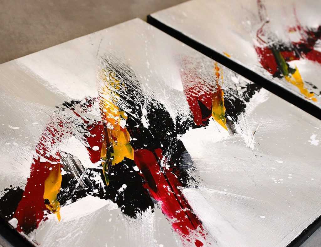 Tableau rouge et noir