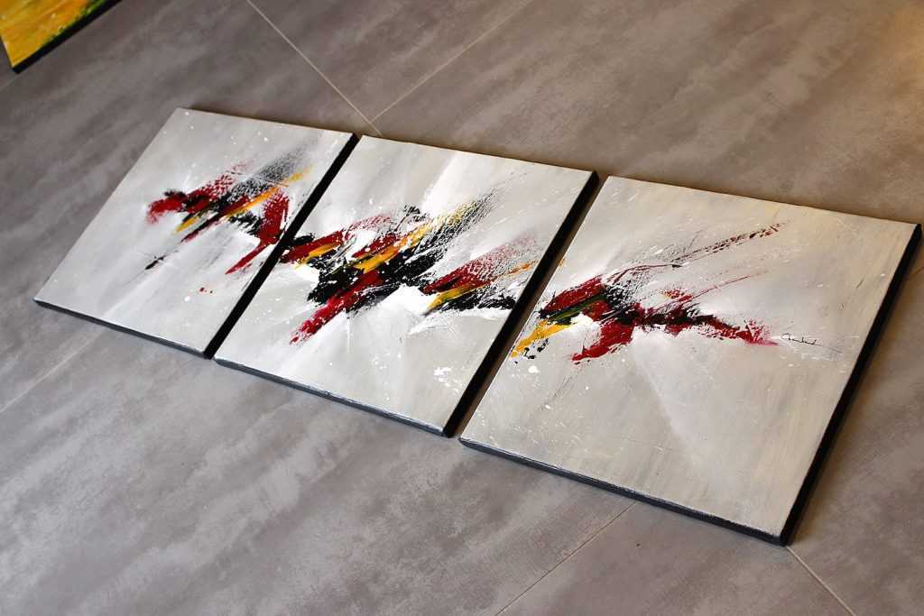 Tableau rouge et noir