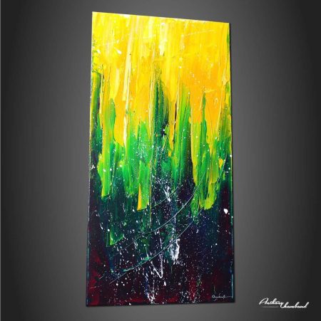 Peinture abstraite au couteau