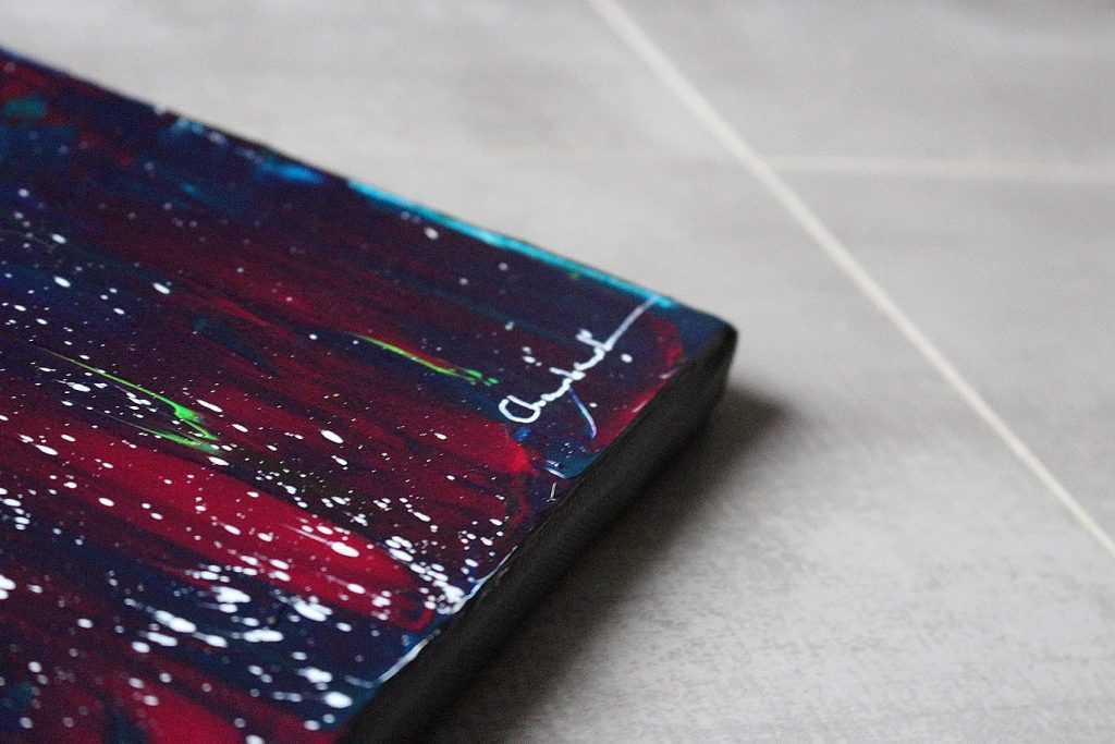 Peinture abstraite au couteau