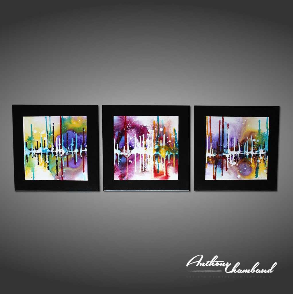 Tableau abstrait coloré