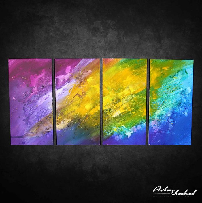 grand tableau coloré