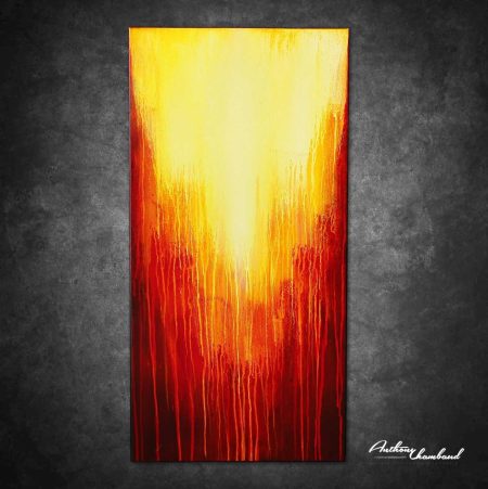 Tableau rouge moderne