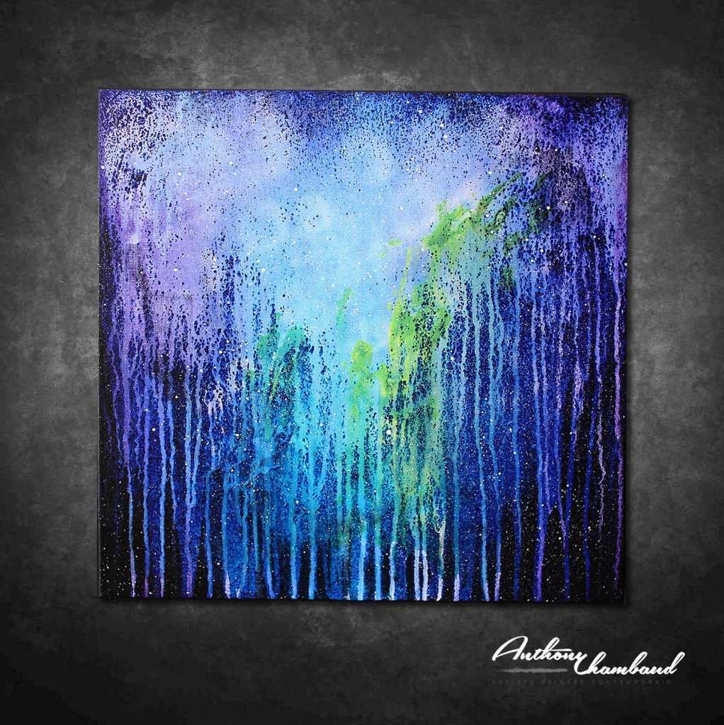Tableau bleu & violet Resor