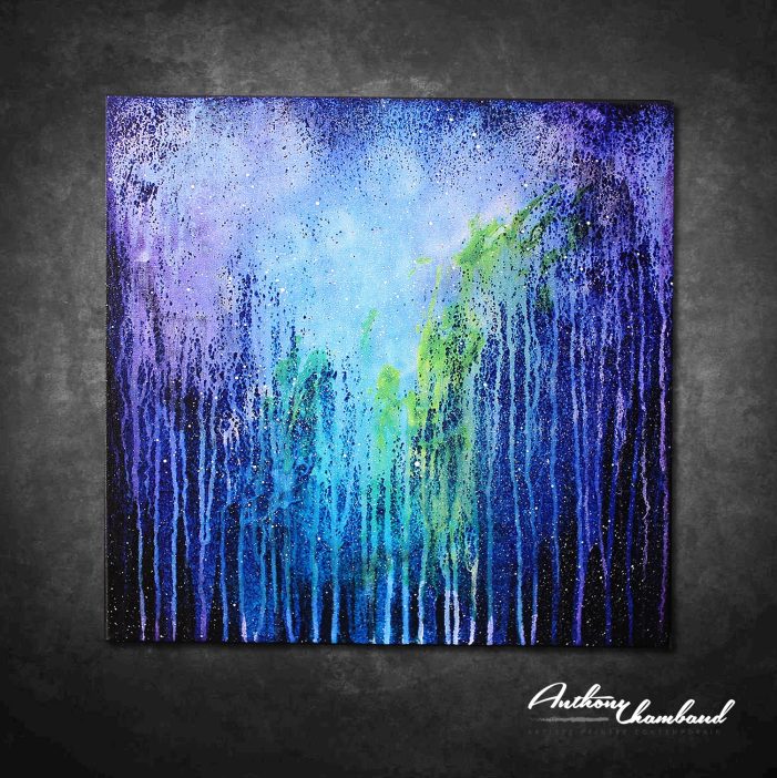 Tableau bleu & violet Resor