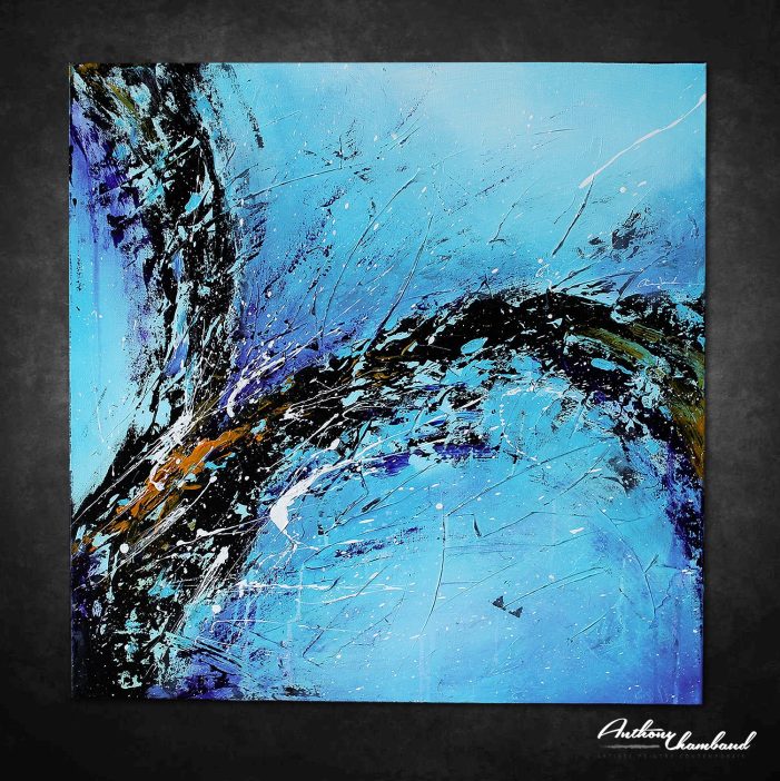 Tableau bleu & violet Liustik
