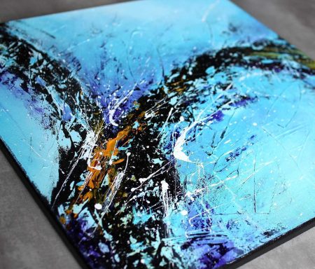Tableau bleu & violet Liustik