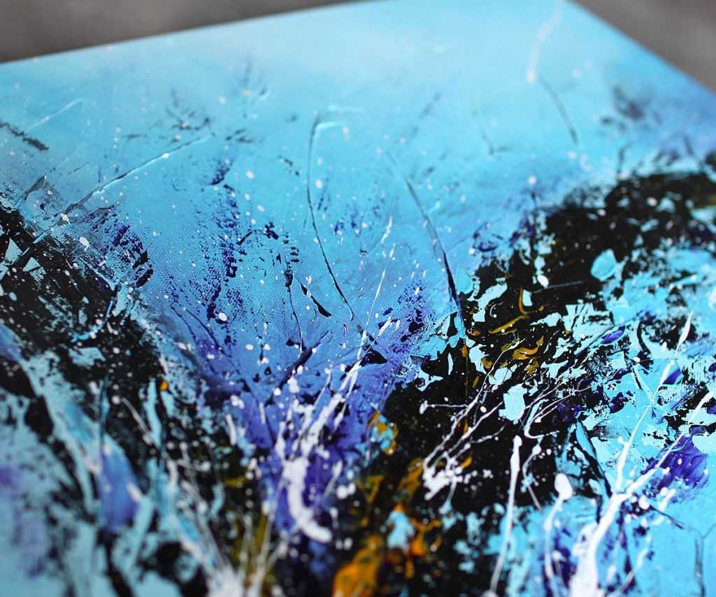 Tableau bleu & violet Liustik