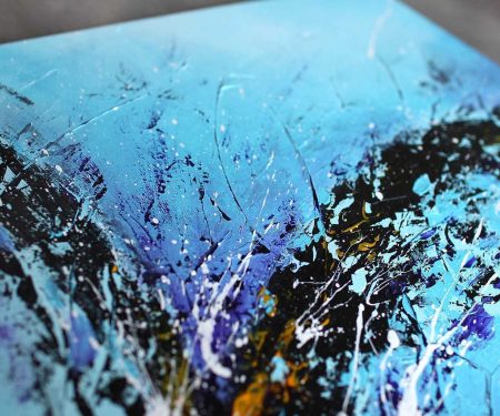 Tableau bleu & violet Liustik