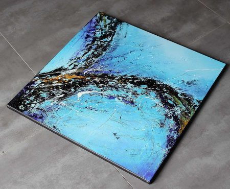 Tableau bleu & violet Liustik