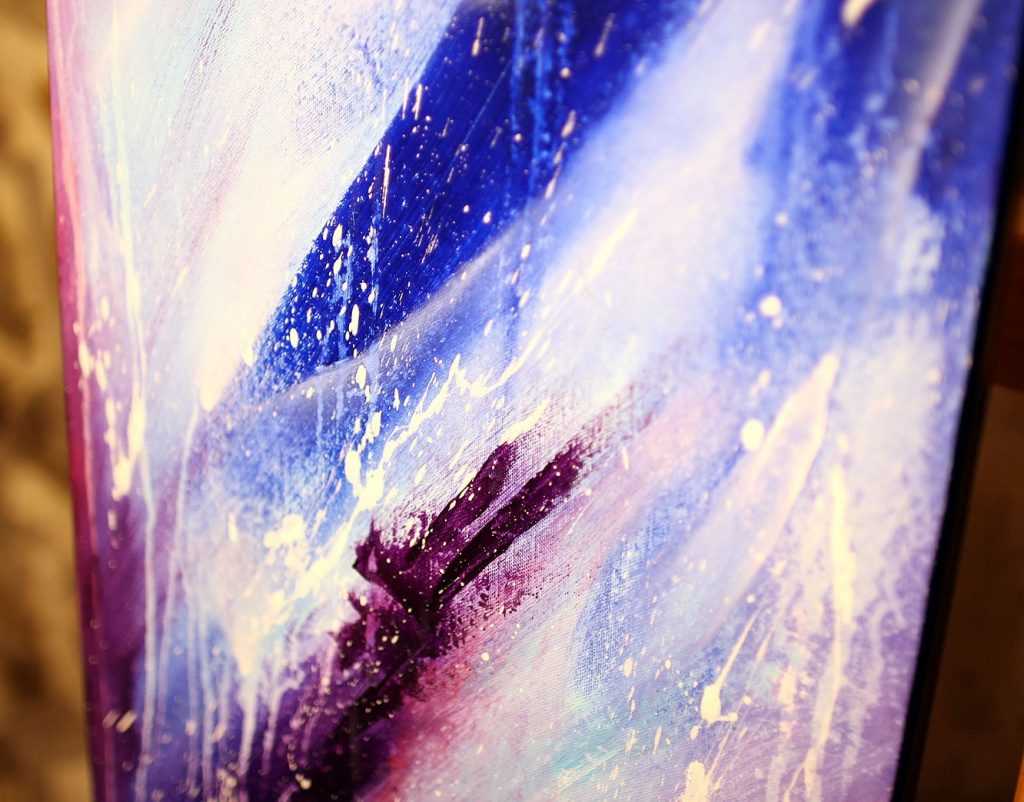 Tableau bleu & violet Shledanni