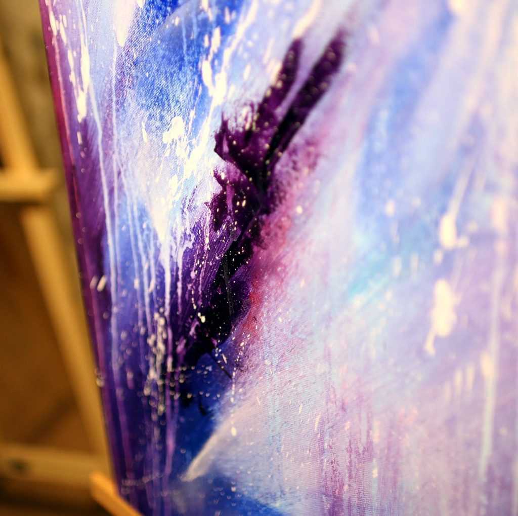 Tableau bleu & violet Shledanni