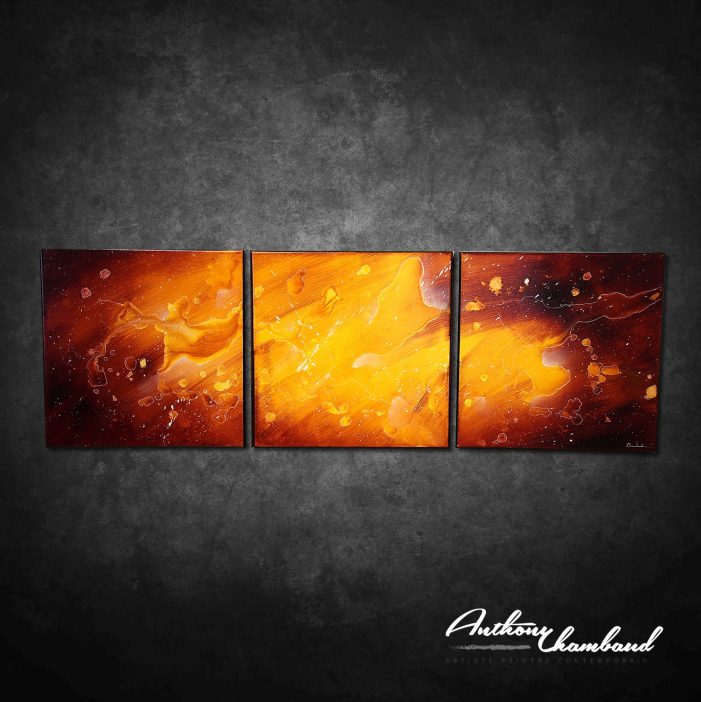 tableau orange marron