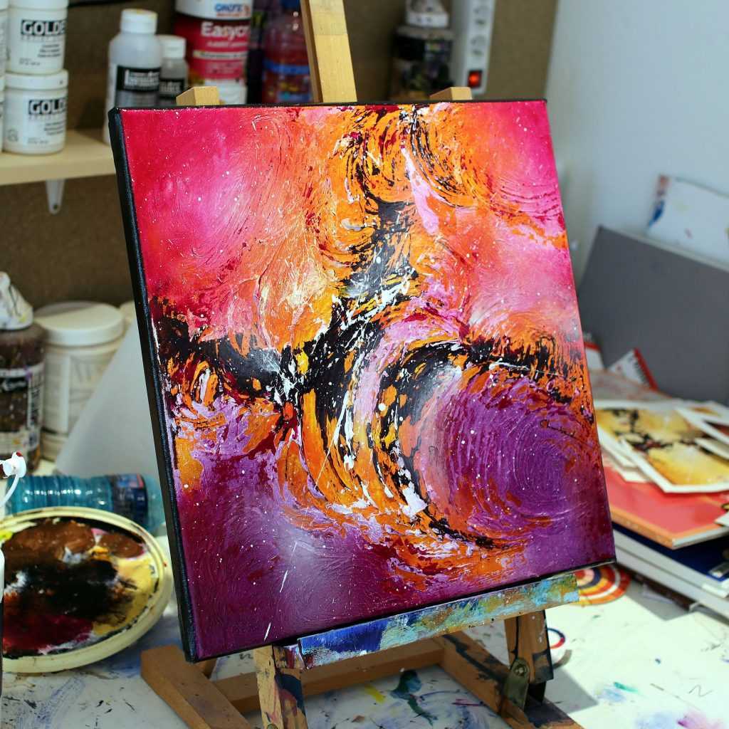 Tableau abstrait Sakushi