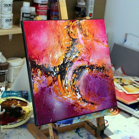 Tableau abstrait Sakushi