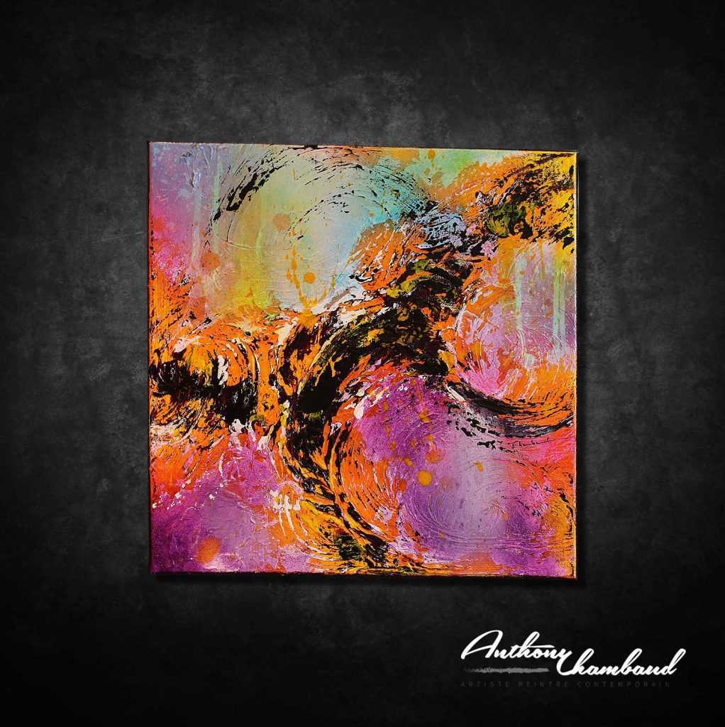 peinture sur toile sur lin