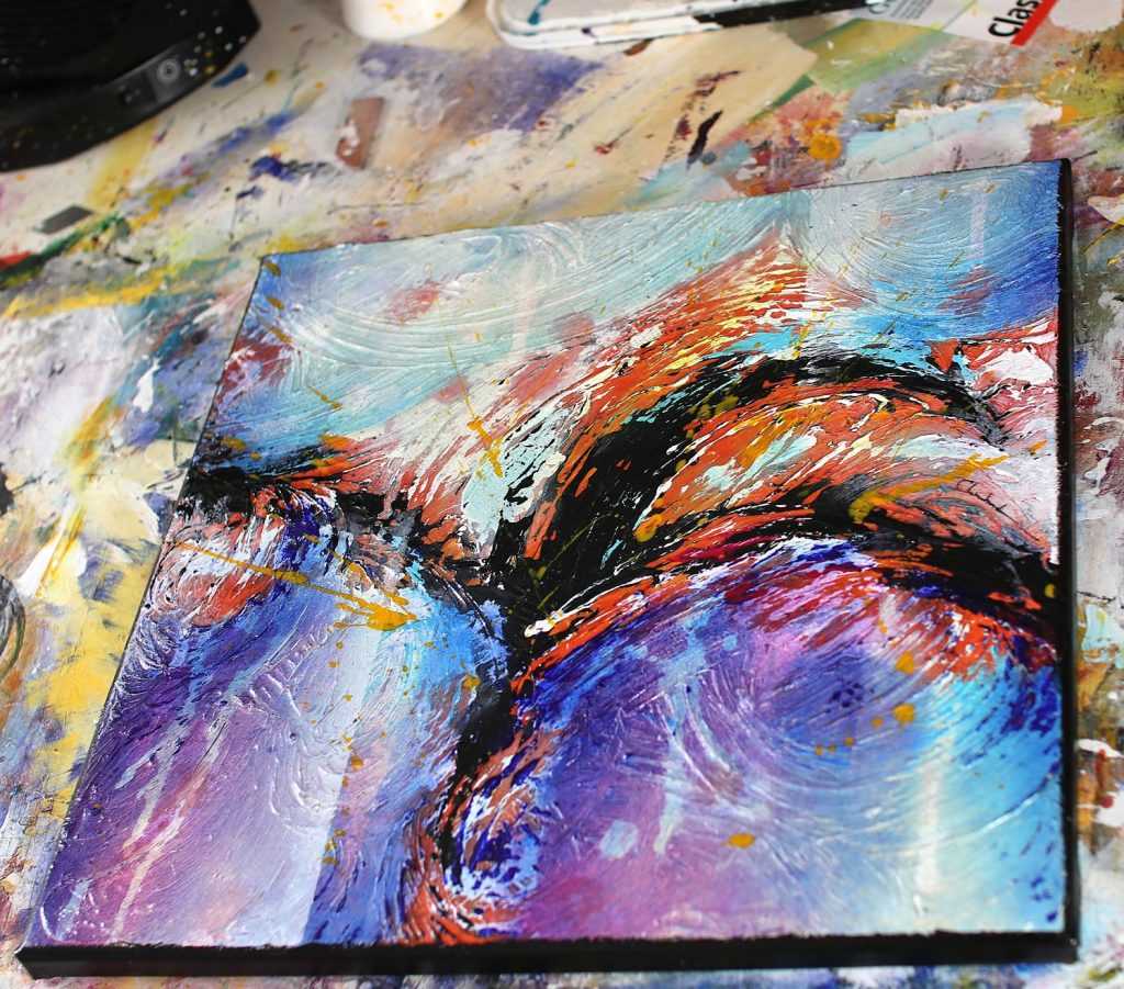 Tableau abstrait Ryokō 4