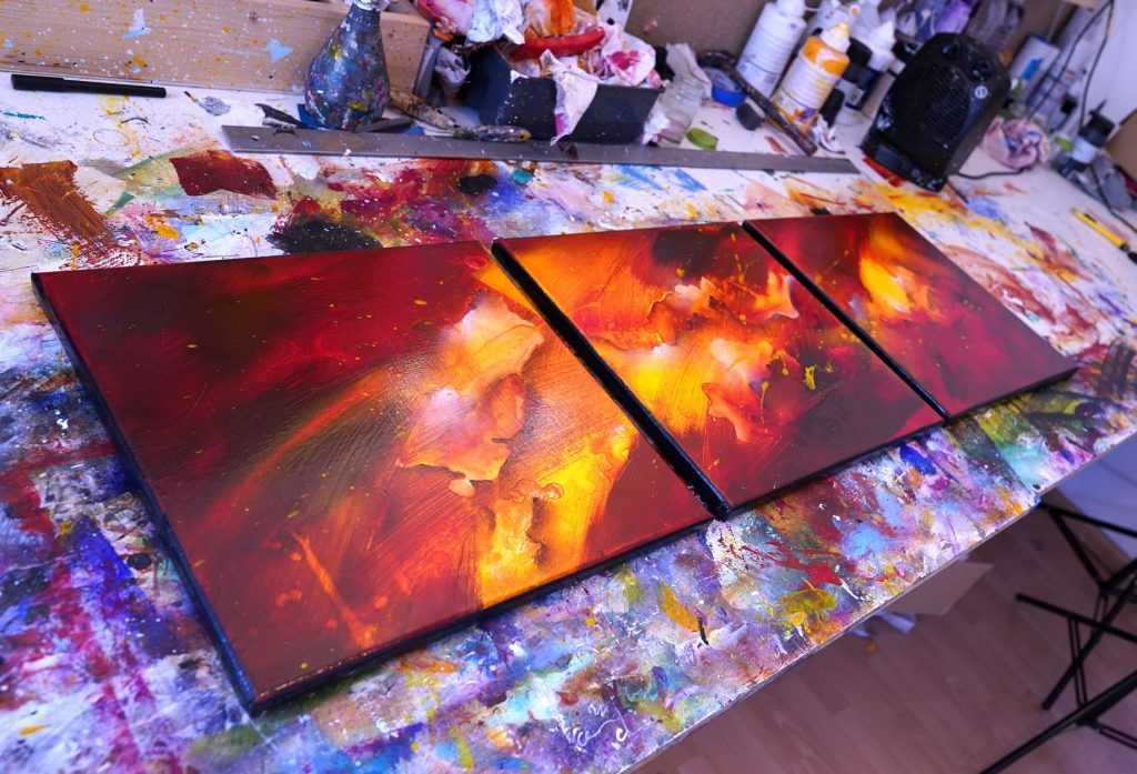 Triptyque rouge Kazanïo 5