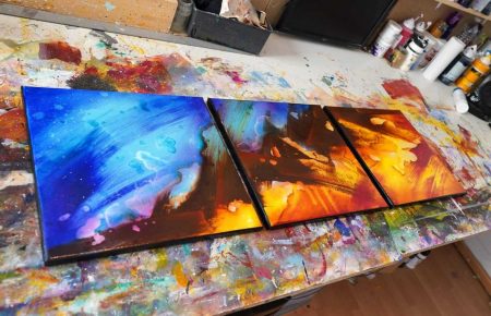 Peinture abstraite Chikyuoyui