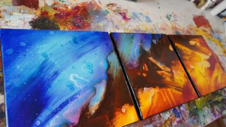 Peinture abstraite Chikyuoyui