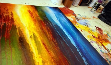 Peinture abstraite Kiokur 2