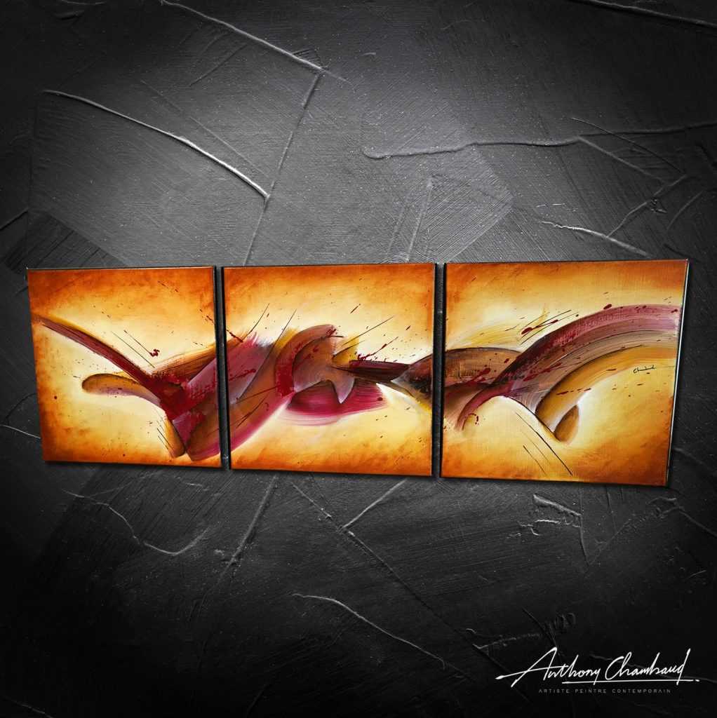 Triptyque rouge Takim