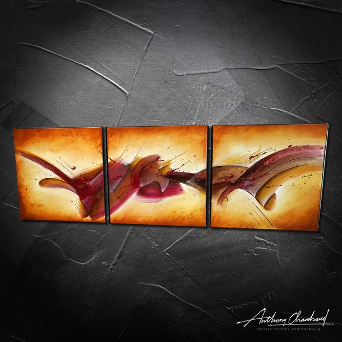 Triptyque rouge Takim