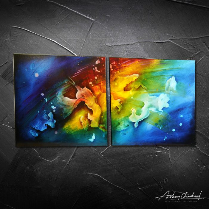 Peinture colorée Akashik