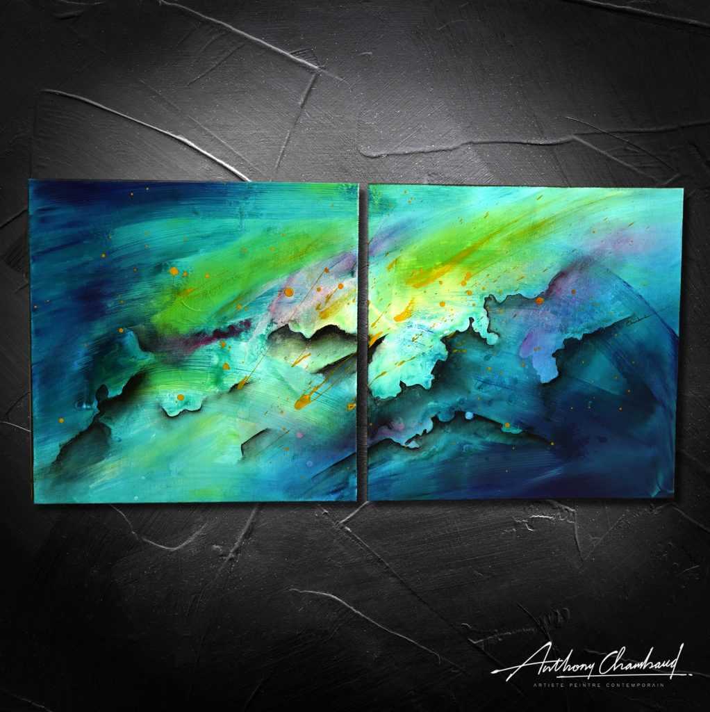 Peinture colorée Akashik 2