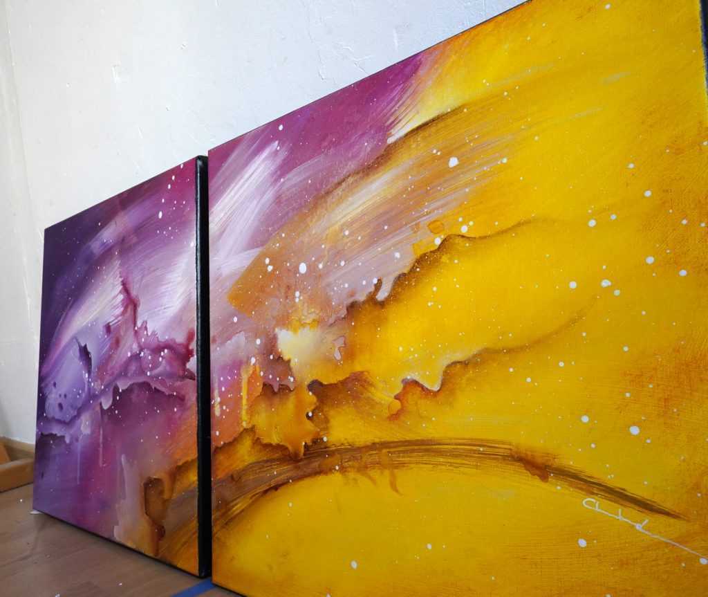 Peinture colorée Akashik 3