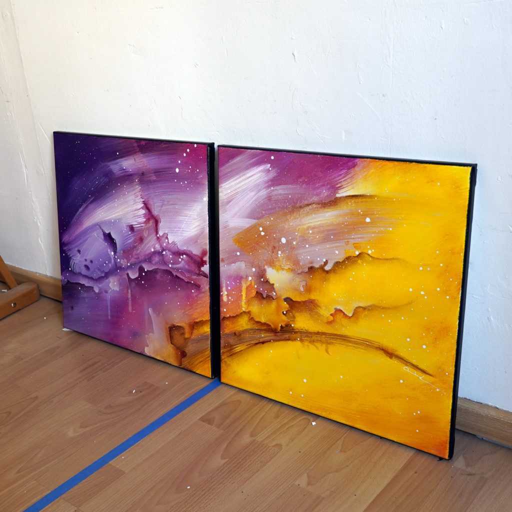 Peinture colorée Akashik 3