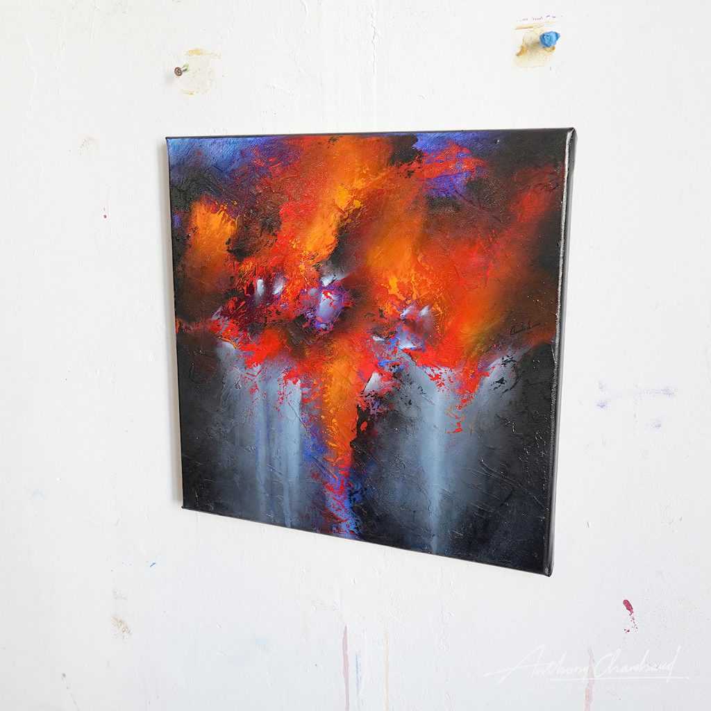 Tableau rouge et bleu