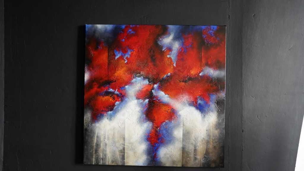 Tableau rouge Kazaki 2