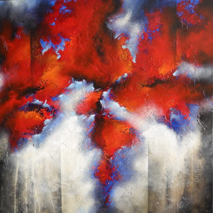 Tableau rouge Kazaki 2